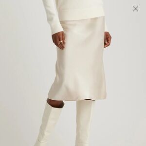 Quince Washable Silk Skirt Champagne - Brand new with tags!